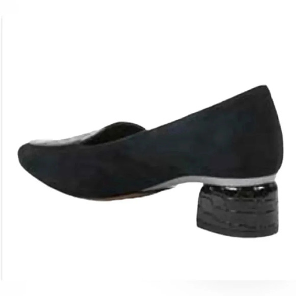 J. Renee Ballanca block heel pumps, patent & suede. Black NWOT women’s size 9 - Picture 2 of 14